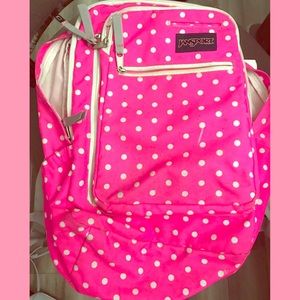Pink backpack